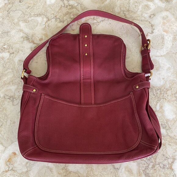 MAXXIMUM Genuine Pebble Leather Large Hobo Style Shoulder Bag - Picture 12 of 16